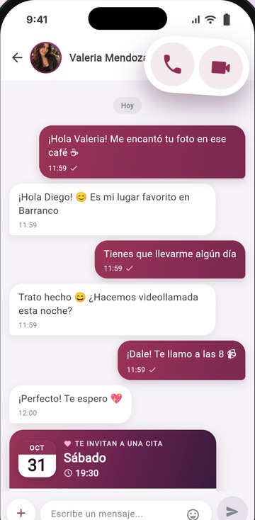 Chatea y haz videollamadas